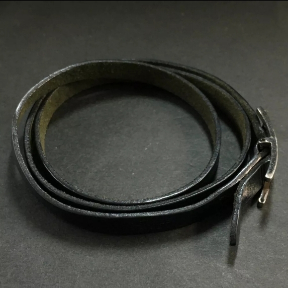 Hermes Api Black Leather Bracelet - Picture 6 of 8